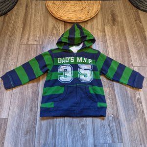 [KIDS 2/$30] NWT Baby Boy (24M) - GREENDOG Striped Zip-Up Hoodie